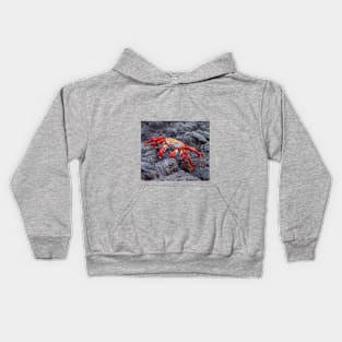 Galapagos Sally Lightfoot Crab Kids Hoodie